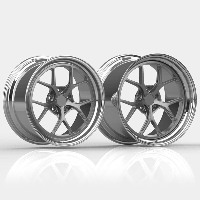 3D design of custom 2-piece forged wheels for a 1997 Corvette