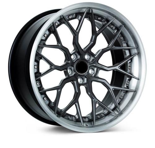 three- piece alloy forged wheel rim